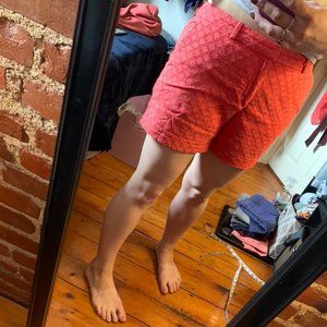 Banana Republic coral  eyelet shorts